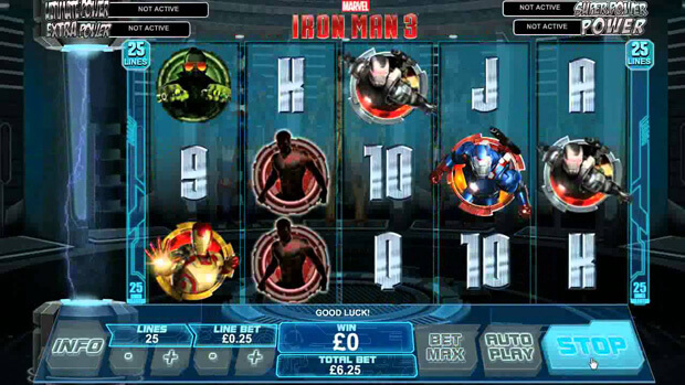 Hrát zdarma výherní automat Iron Man 3